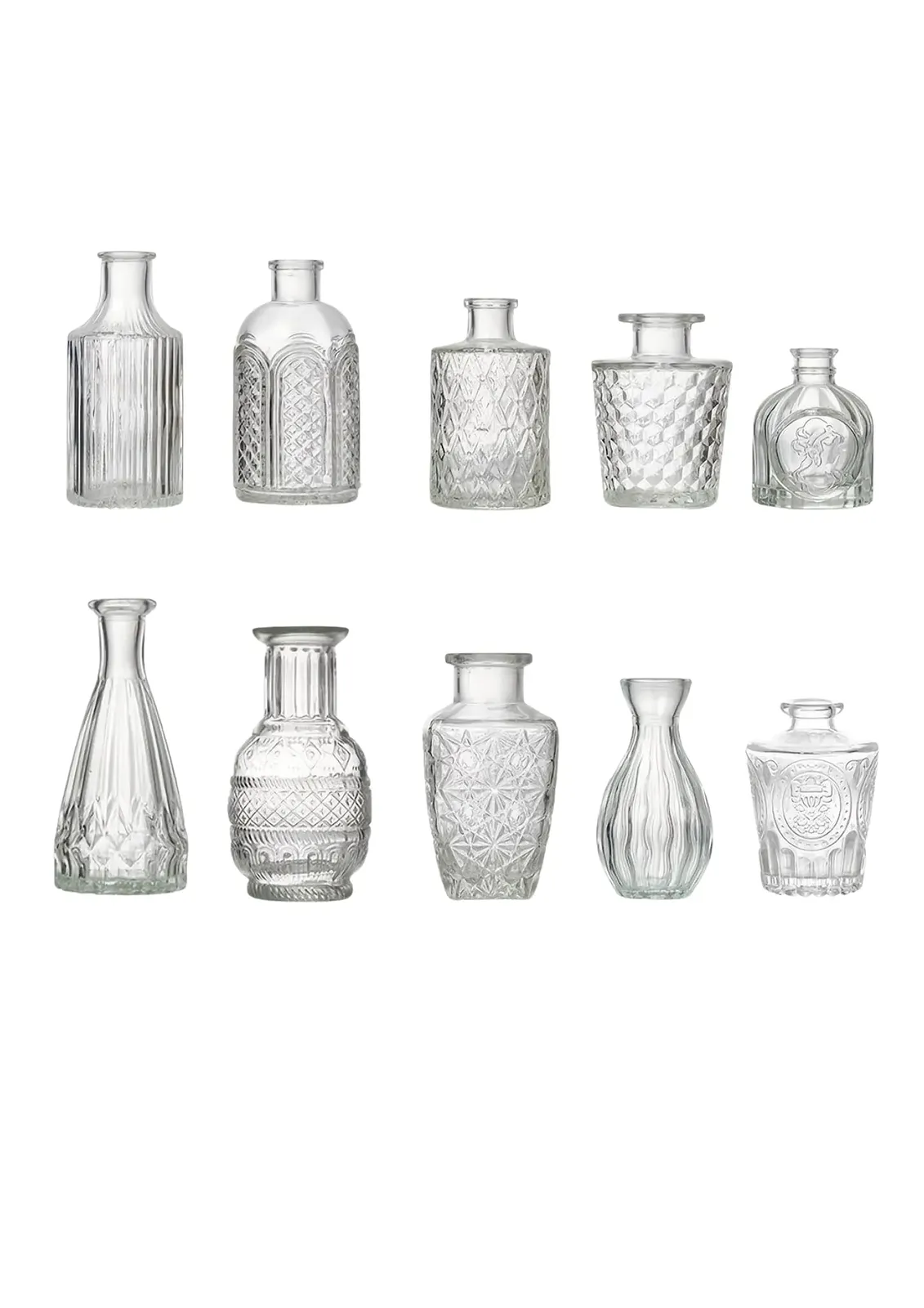 Wazoniki szklane na kwiaty - zdjęcie 2