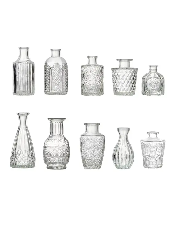 Wazoniki szklane na kwiaty