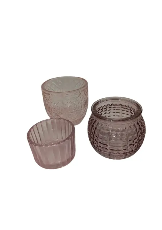 Świecznik tealight różowy