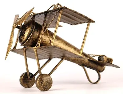 Złoty samolot vintage - zdjęcie 2