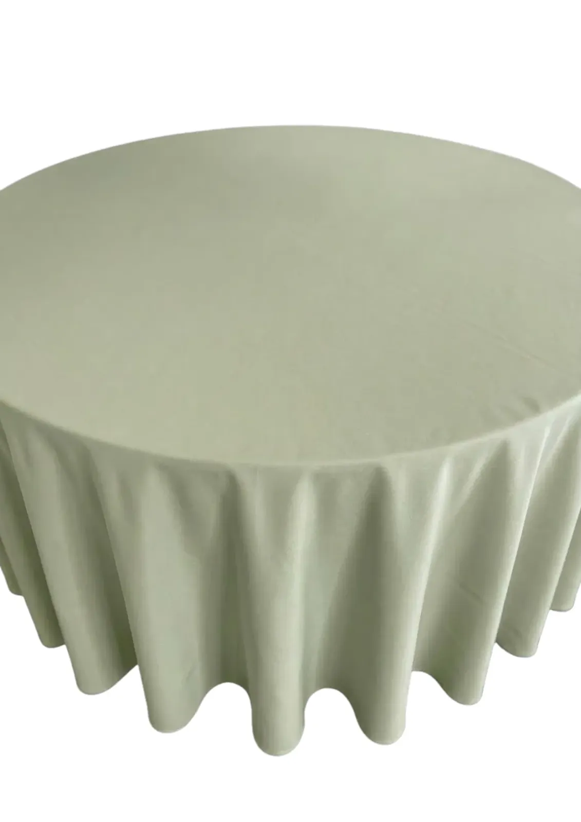 Obrus okrągły, oliwkowy - zdjęcie 2