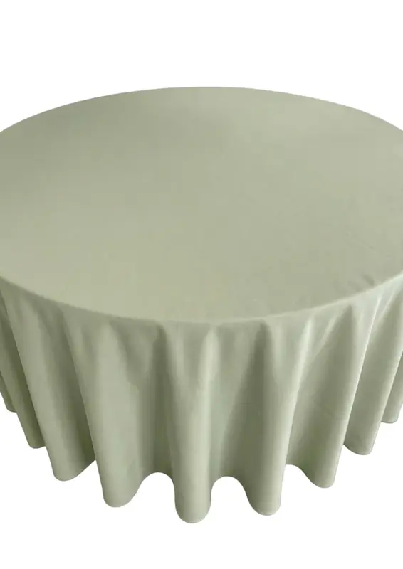 Obrus okrągły, oliwkowy