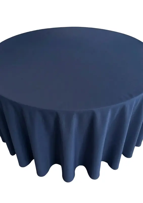 Obrus okrągły, granatowy