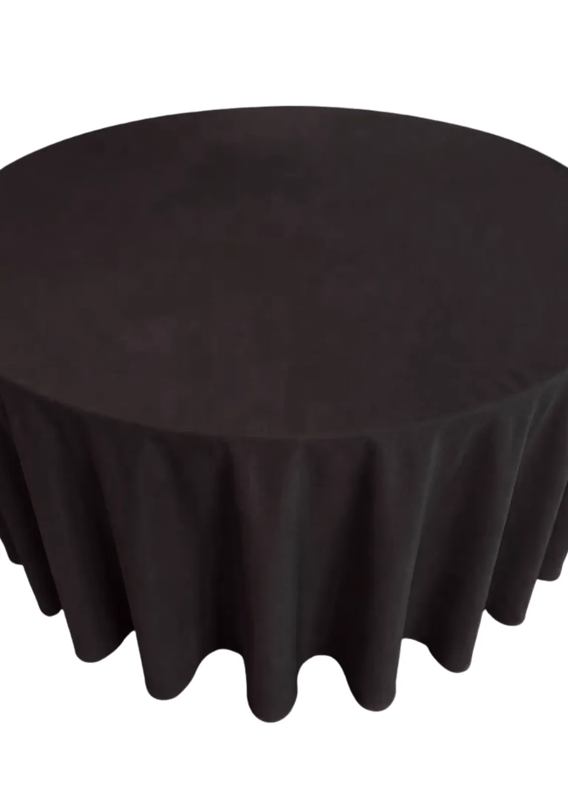 Obrus okrągły, czarny - zdjęcie 3