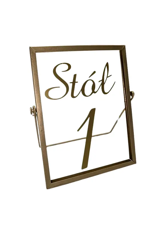 Złote numery na stół