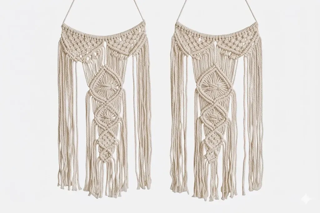 Zestaw 2 makram na krzesła - zdjęcie 2