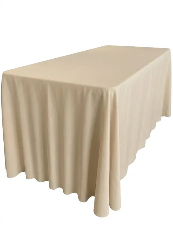 Obrus prostokątny, beżowy