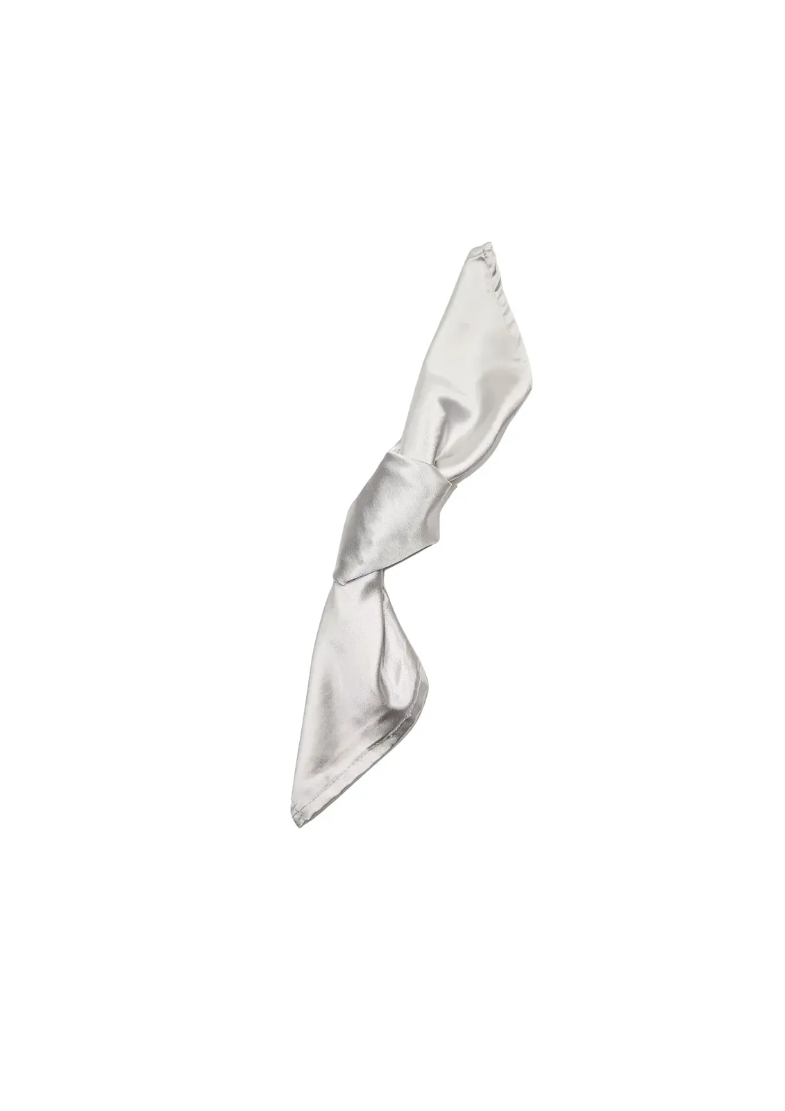 Serwetka satynowa, srebrna