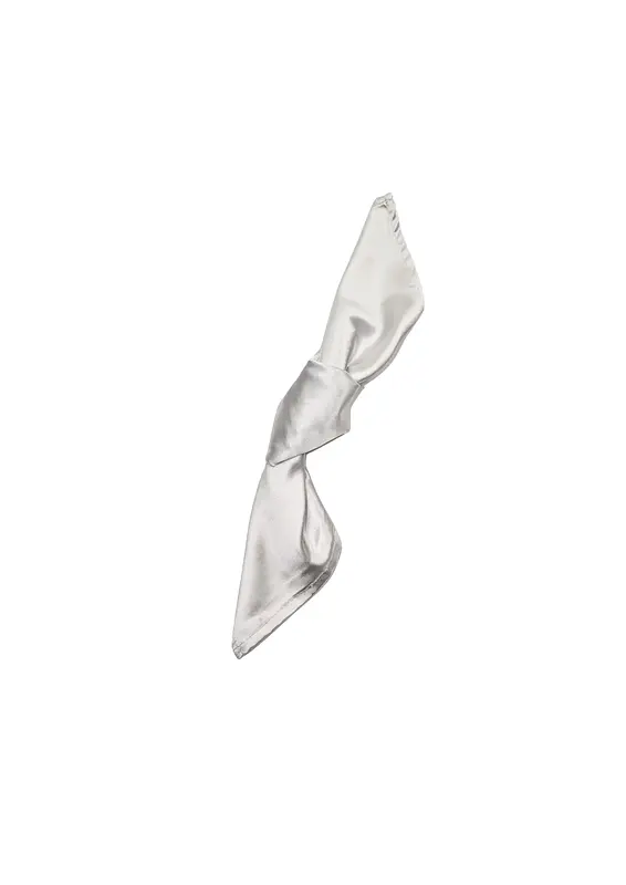 Serwetka satynowa, srebrna