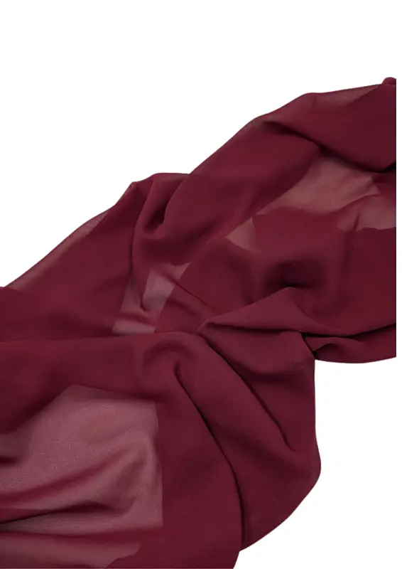 Bieżnik szyfonowy, bordowy