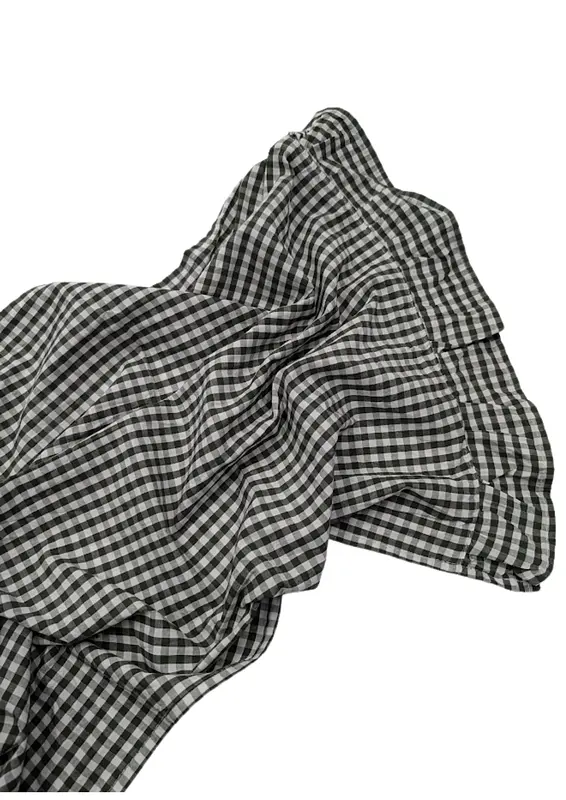 Bieżnik bawełniany, w zieloną kratę