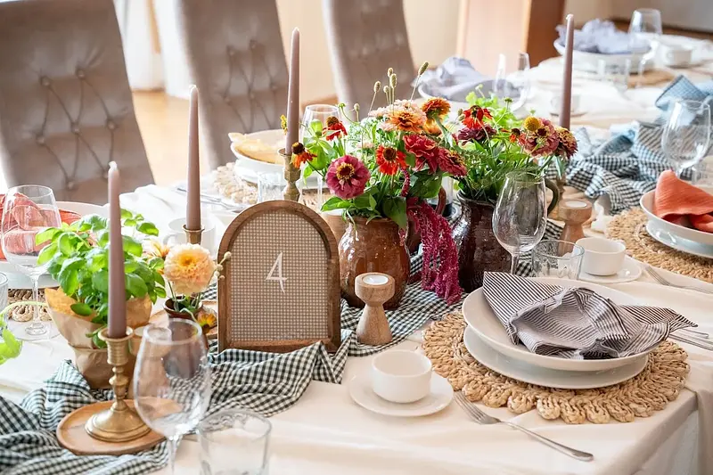 Serwetka/ podkładka w paski brązowe