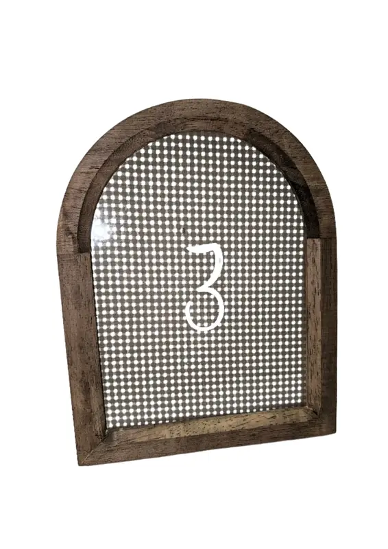 Numer na stół w kratę