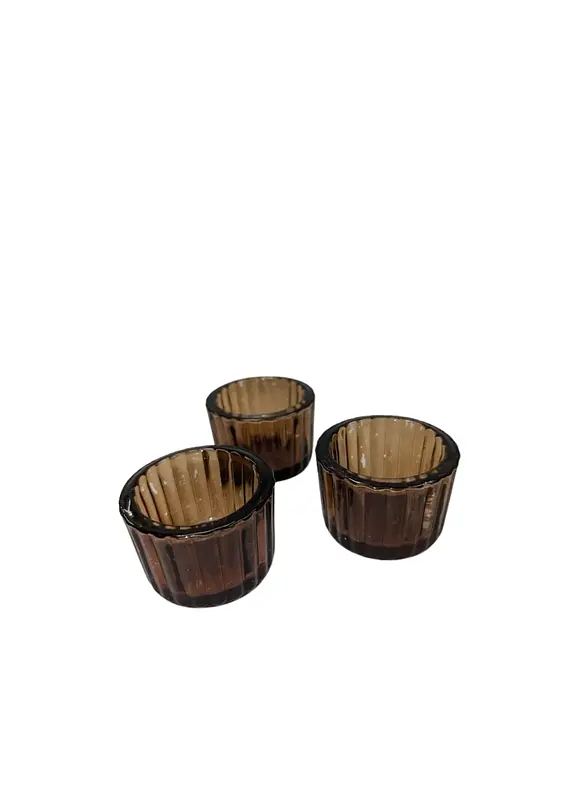 Świecznik brązowy tealight