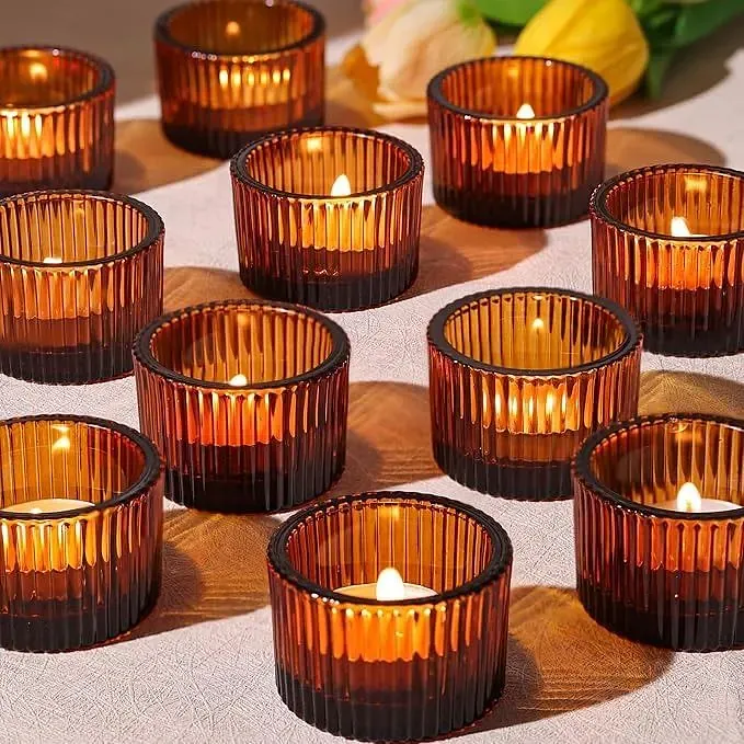 Świecznik brązowy tealight - zdjęcie 2
