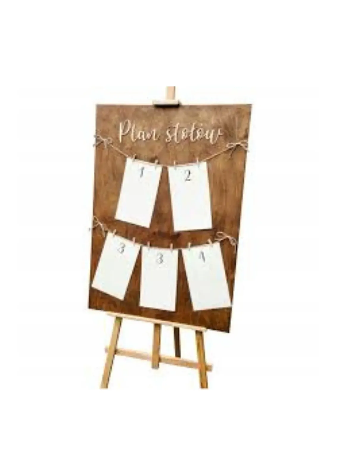 Drewniany plan stołów - zdjęcie 3