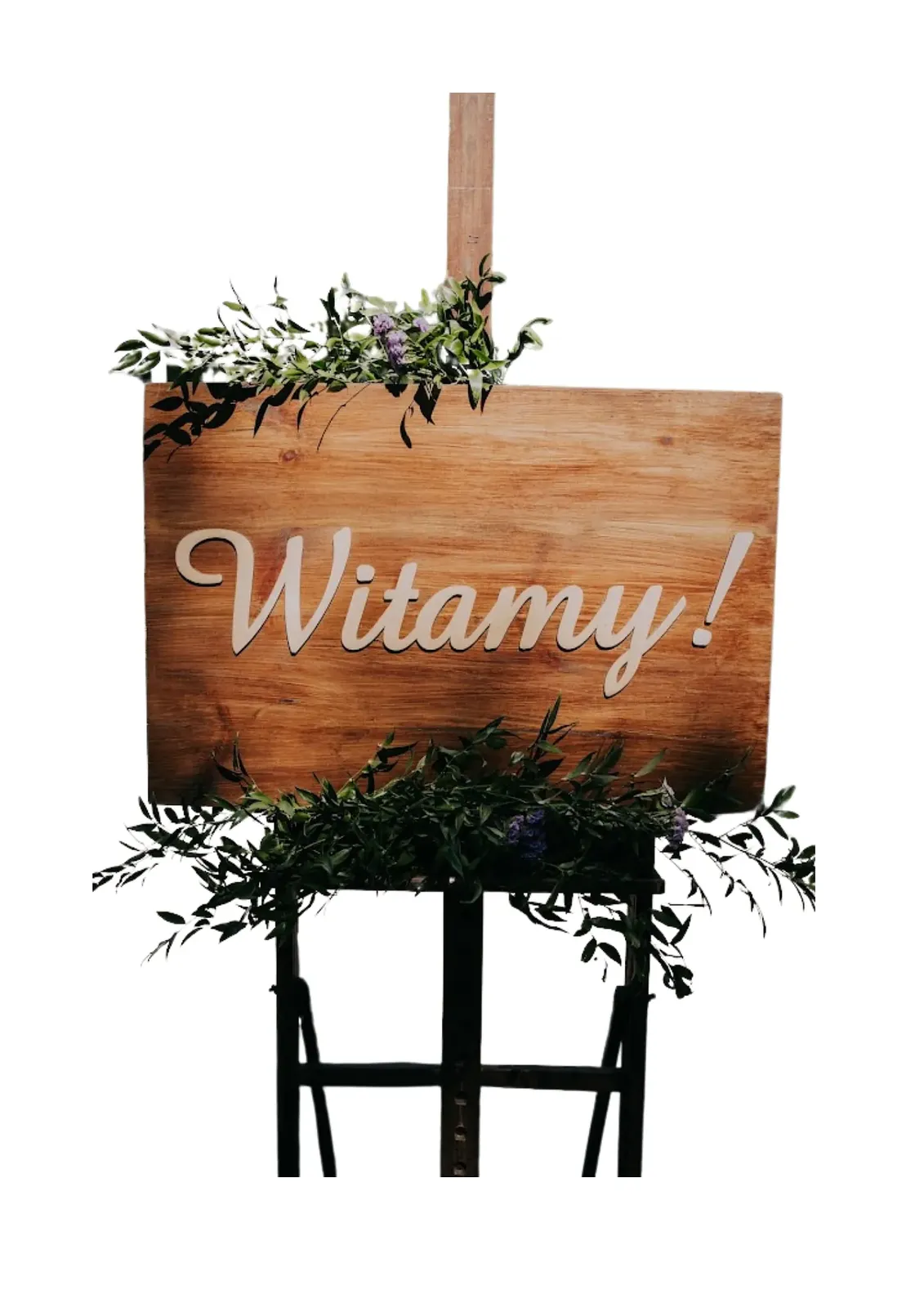 Drewniana tablica powitalna - zdjęcie 2