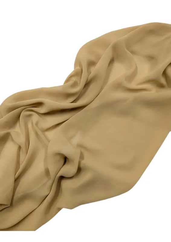 Bieżnik cappuccino, szyfonowy