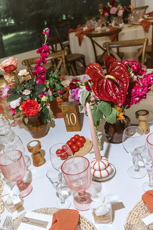 Świeczniki paseczki, czerwone