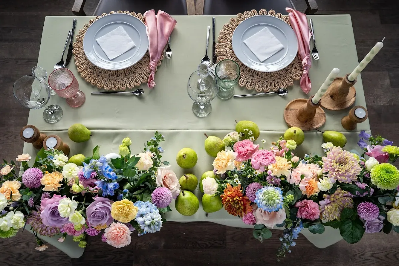 Szklana podstawka pod świece, drewniana - zdjęcie 2