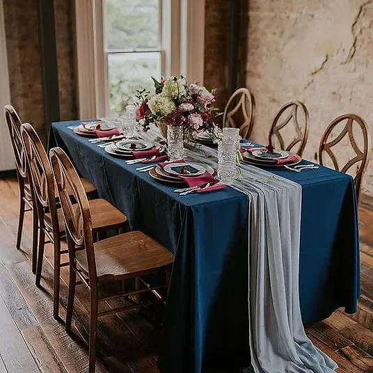 Obrus prostokątny, granatowy