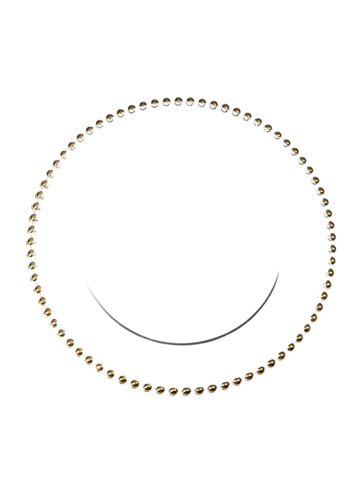 Podtalerz transparentny ze złotym zdobieniem - zdjęcie 2