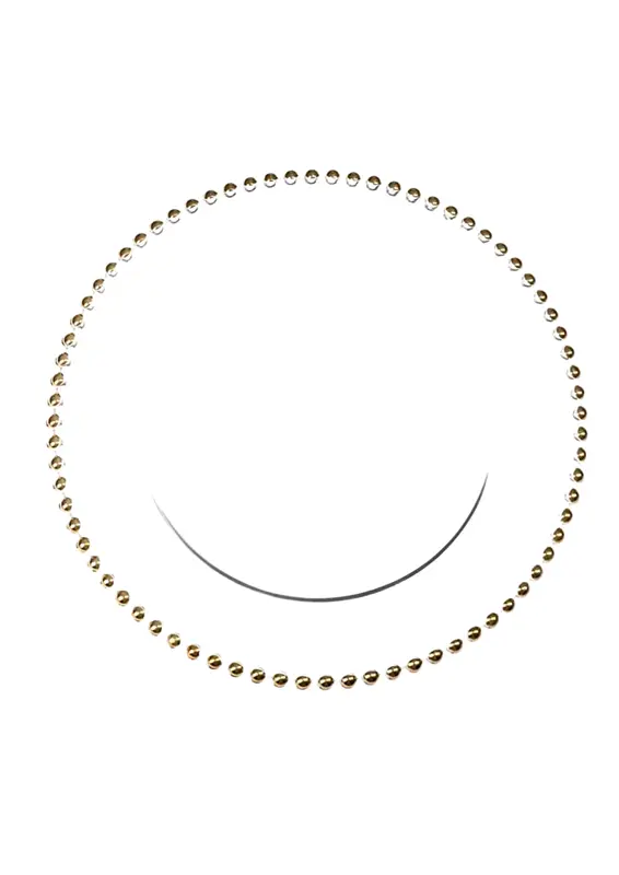 Podtalerz transparentny ze złotym zdobieniem