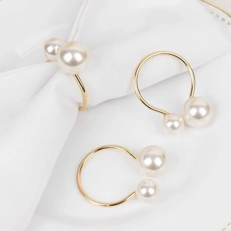 Obrączki na serwetki pereła