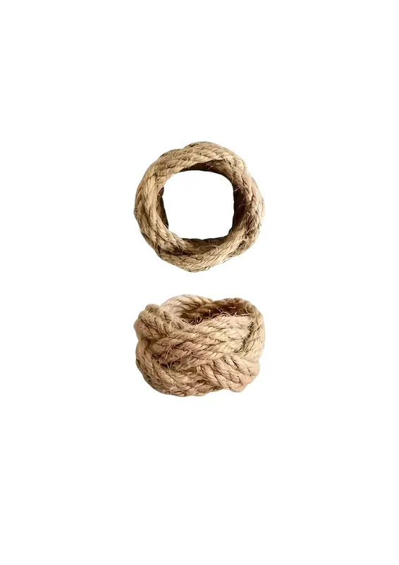 Obrączki na serwetki plecione