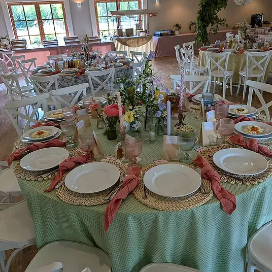 Obrus we wzory ZIELONE