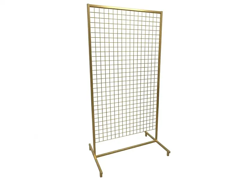 Stojak złota krata na zdjęcia/ plan stołów