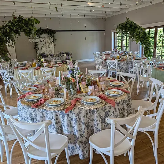 Obrus we wzorki NIEBIESKIE