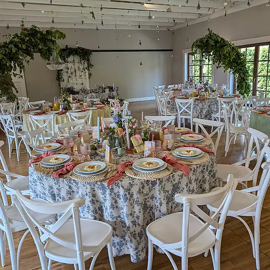 Obrus we wzorki NIEBIESKIE