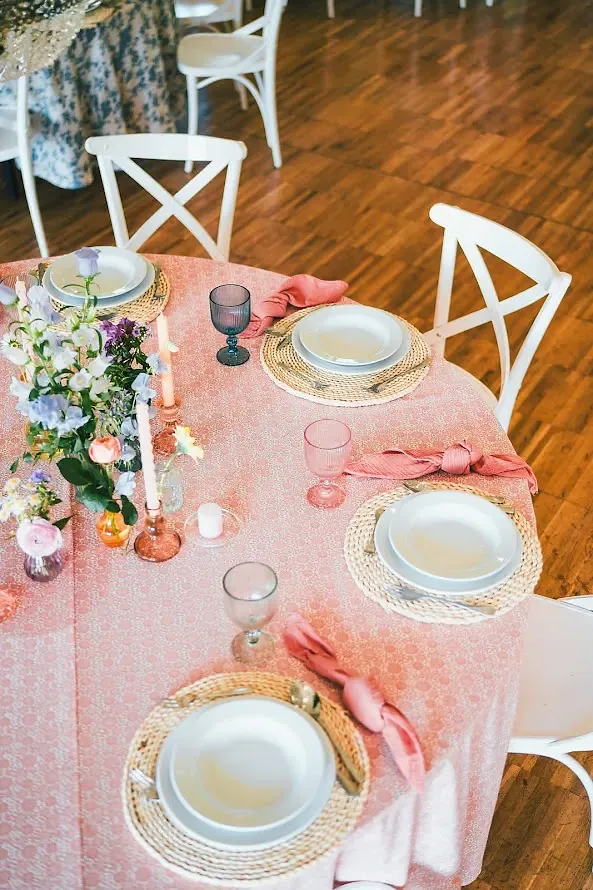 Serwetka muślinowa, koral zgaszony - zdjęcie 3