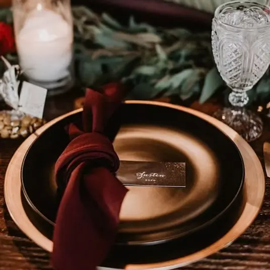 Serwetka welurowa, bordowa