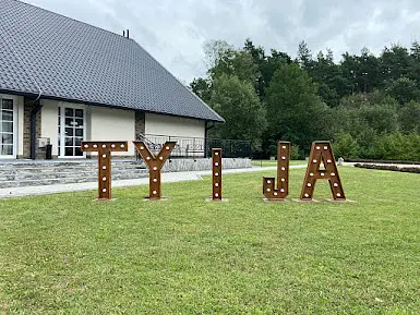 Drewniany napis TY I JA