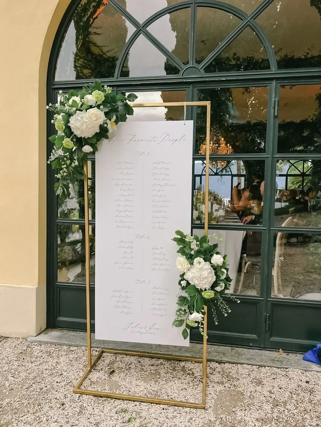 Stojak na plan stołów/ tablicę powitalną