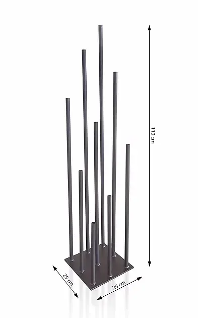 Stojak na kwiaty CZARNY