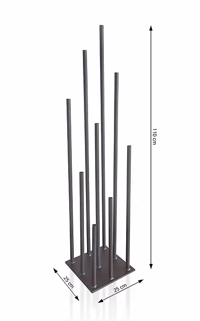 Stojak na kwiaty CZARNY