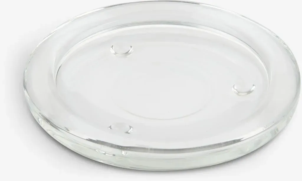 Szklana podstawka pod świece, szklane