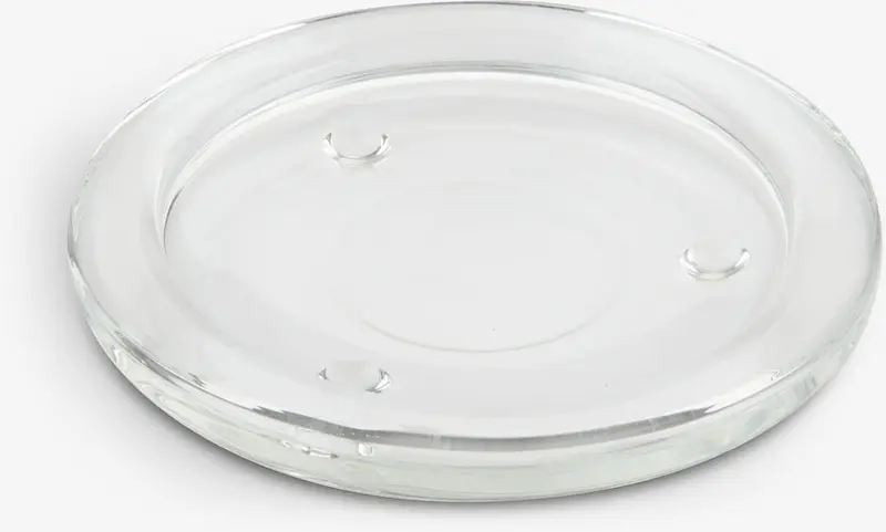 Szklana podstawka pod świece, szklane