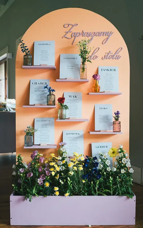 Tablica pod plan stołów - zdjęcie 3