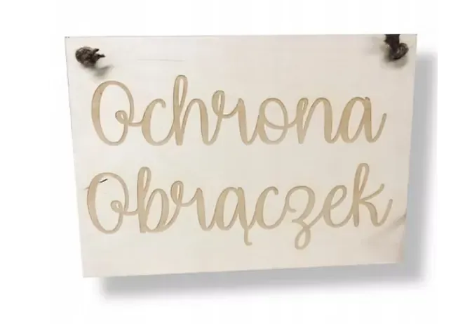 Tabliczka OCHRONA OBRĄCZEK