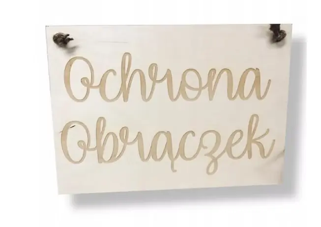 Tabliczka OCHRONA OBRĄCZEK