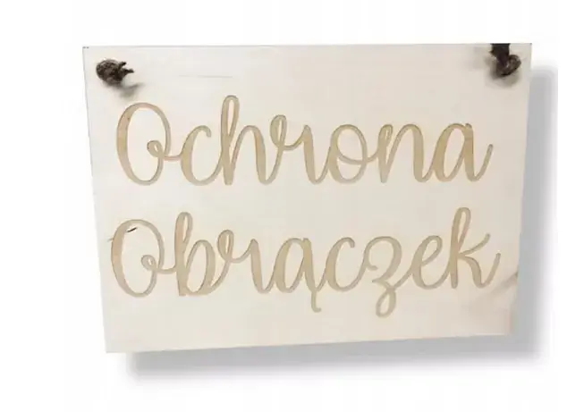 Tabliczka OCHRONA OBRĄCZEK