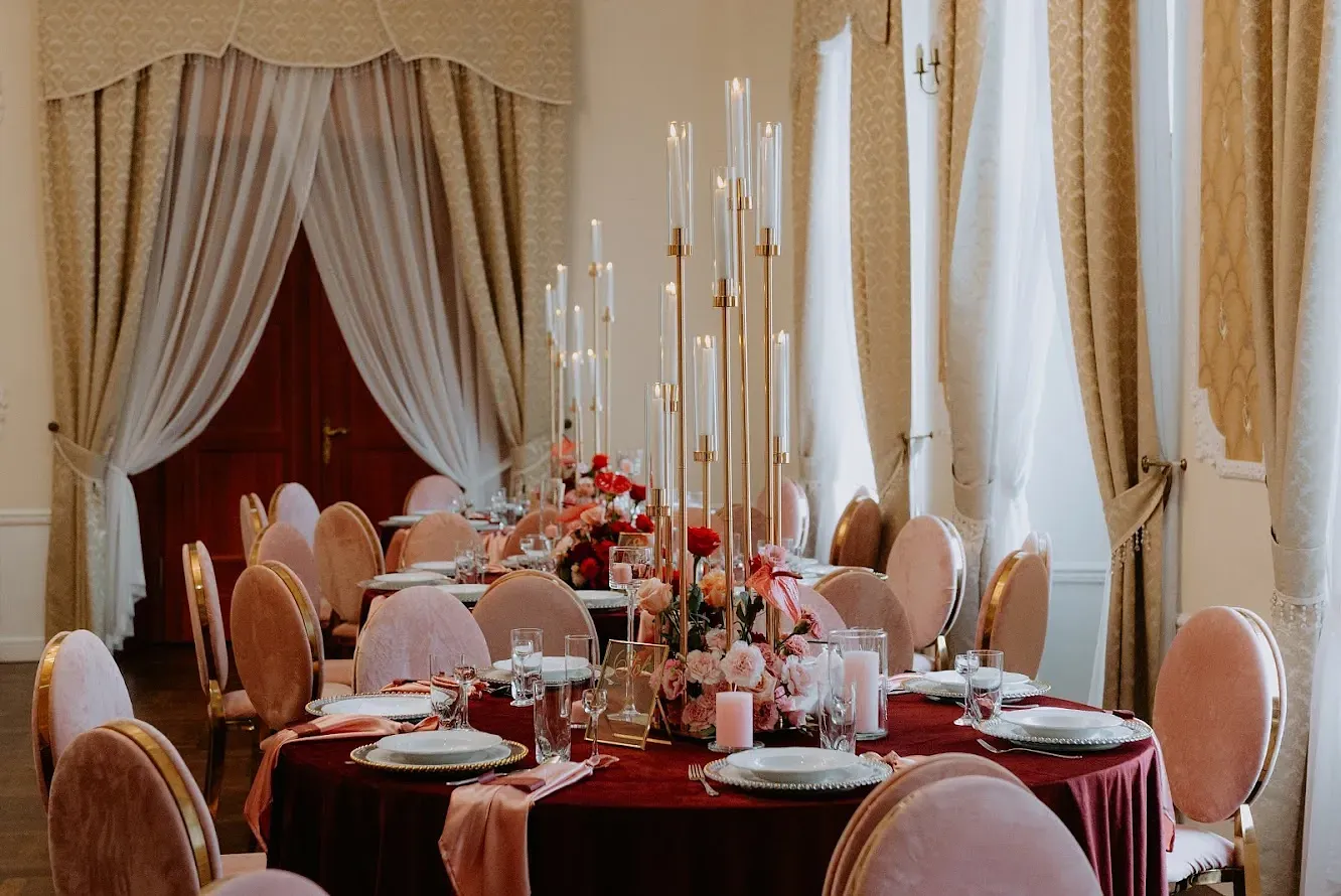 Świecznik 8ramienny+świece LED