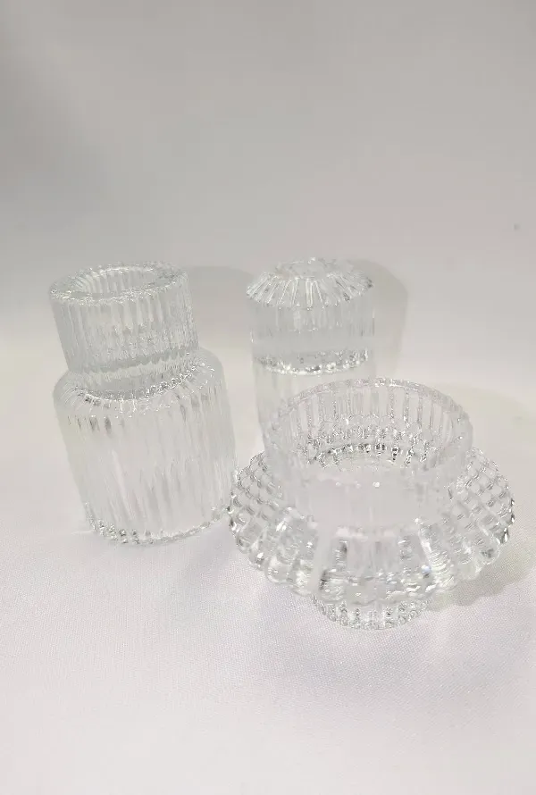 Świecznik kryształowy dwustronny - zdjęcie 2