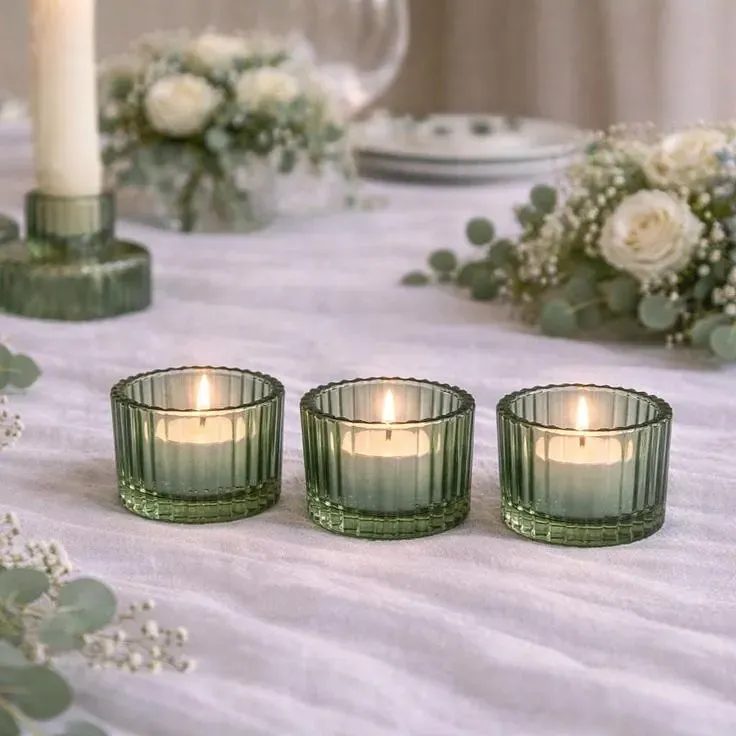 Świecznik tealight zielony