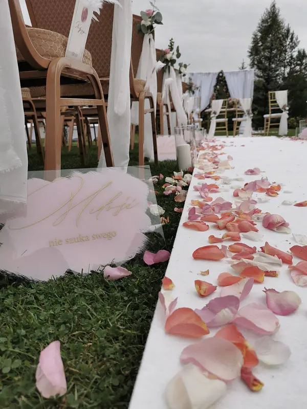 Hymn o miłości, różowe tabliczki (komplet)